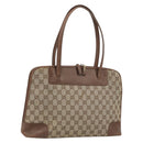 GUCCI GG Canvas Handtasche Beige Gold 002 1122 2684 Auth bs33846-1