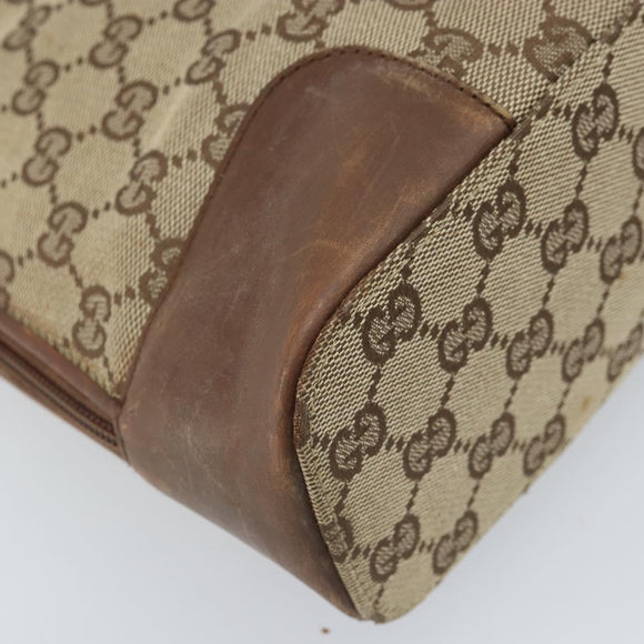 GUCCI GG Canvas Handtasche Beige Gold 002 1122 2684 Auth bs33846