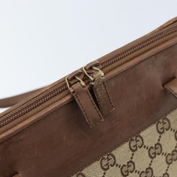 GUCCI GG Canvas Handtasche Beige Gold 002 1122 2684 Auth bs33846