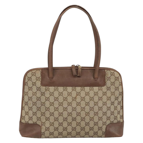 GUCCI GG Canvas Handtasche Beige Gold 002 1122 2684 Auth bs33846