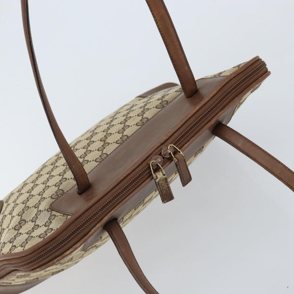 GUCCI GG Canvas Handtasche Beige Gold 002 1122 2684 Auth bs33846