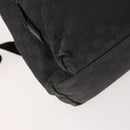 GUCCI GG Canvas Backpack Nylon Black Silver 179606 Auth bs33851-13