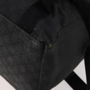 GUCCI GG Canvas Backpack Nylon Black Silver 179606 Auth bs33851-14