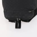GUCCI GG Canvas Backpack Nylon Black Silver 179606 Auth bs33851-6