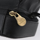 Gianni Versace Clutch Bag Leather Black Gold Auth bs33853-13
