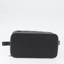 Gianni Versace Clutch Bag Leather Black Gold Auth bs33853-8