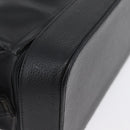 Gianni Versace Clutch Bag Leather Black Gold Auth bs33853-9