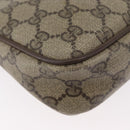 GUCCI GG Supreme Shoulder Bag PVC Beige Gold 97 02 068 Auth bs33854-9