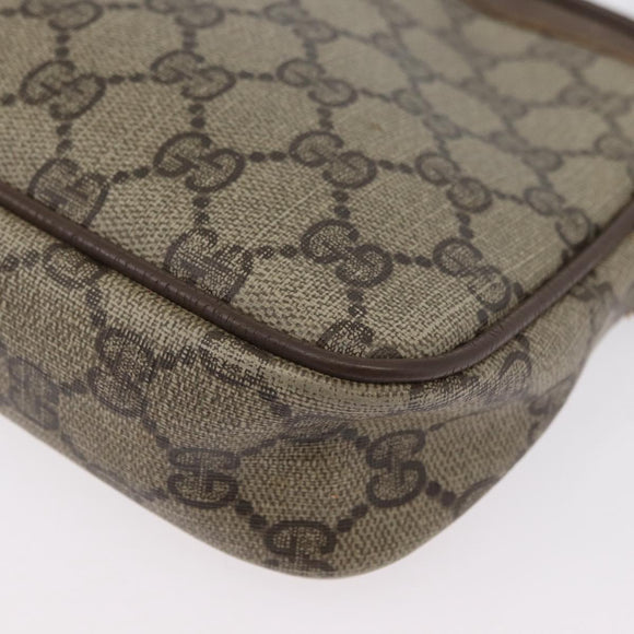 GUCCI GG Supreme Shoulder Bag PVC Beige Gold 97 02 068 Auth bs33854