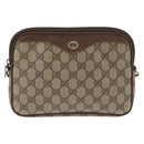 GUCCI GG Supreme Shoulder Bag PVC Beige Gold 97 02 068 Auth bs33854-13