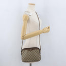 GUCCI GG Supreme Shoulder Bag PVC Beige Gold 97 02 068 Auth bs33854-21