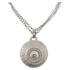 Gianni Versace Necklace metal Silver Auth bs33855