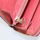 LOUIS VUITTON Monogram Empreinte Zippy Wallet Portemonnee Roze M64090 LV Auth bs33860-20