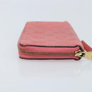 LOUIS VUITTON Monogram Empreinte Zippy Wallet Portemonnee Roze M64090 LV Auth bs33860-4