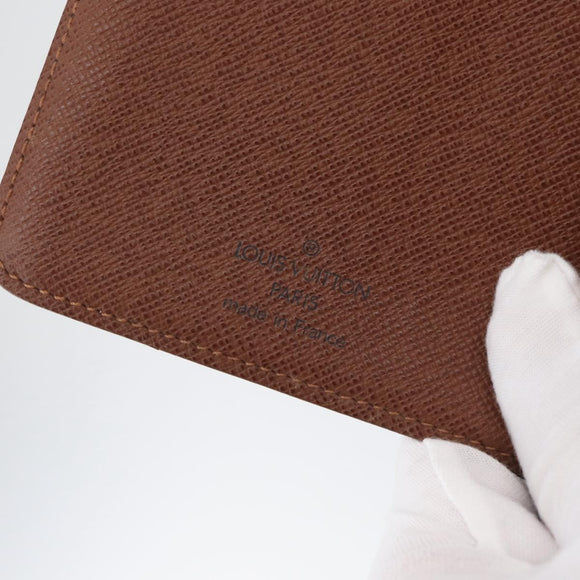 LOUIS VUITTON Monogram Porto Papie Zip Portemonnaie M61207 LV Auth bs33861