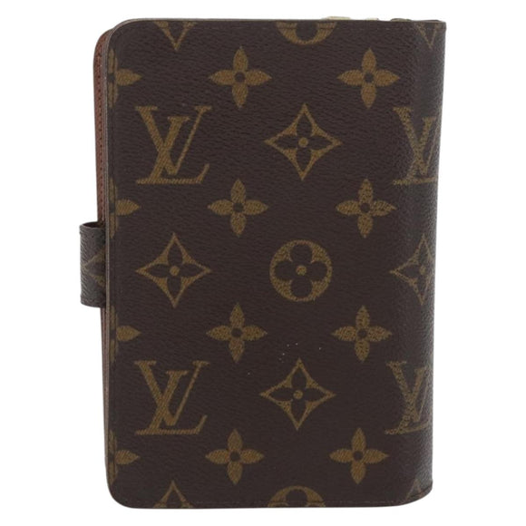 LOUIS VUITTON Monogram Porto Papie Zip Portemonnaie M61207 LV Auth bs33861