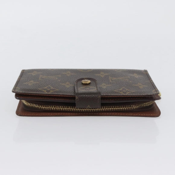 LOUIS VUITTON Monogram Porto Papie Zip Wallet M61207 LV Auth bs33861