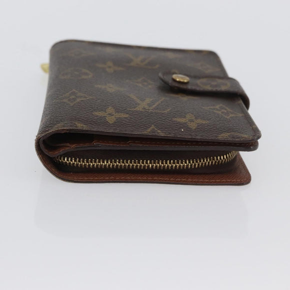 LOUIS VUITTON Monogram Porto Papie Zip Wallet M61207 LV Auth bs33861