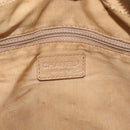 CHANEL Wild Stitch Hand Bag Leather Beige CC Auth bs33863-19