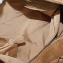 CHANEL Wild Stitch Hand Bag Leather Beige CC Auth bs33863-23