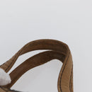 CHANEL Wild Stitch Hand Bag Leather Beige CC Auth bs33863-8