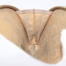 CHANEL Coin Purse Lamb Skin Beige Gold CC Auth bs33865-17