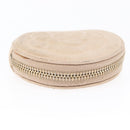 CHANEL Coin Purse Lamb Skin Beige Gold CC Auth bs33865-3