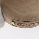 CHANEL Coin Purse Lamb Skin Beige Gold CC Auth bs33865-14