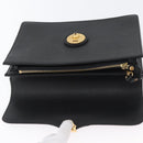 BURBERRY Clutch Bag Leather Black Gold Auth bs33867-15