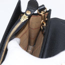 BURBERRY Clutch Bag Leather Black Gold Auth bs33867-19