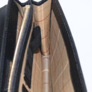 BURBERRY Clutch Bag Leather Black Gold Auth bs33867-22