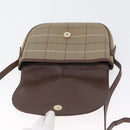 Burberrys Nova Check Shoulder Bag Canvas Brown Gold Auth bs33868-15