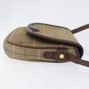 Burberrys Nova Check Shoulder Bag Canvas Brown Gold Auth bs33868-4