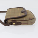 Burberrys Nova Check Shoulder Bag Canvas Brown Gold Auth bs33868-5
