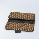 Christian Dior Trotter Canvas Shoulder Bag Brown Auth bs33870-13