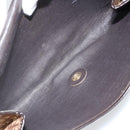 Christian Dior Trotter Canvas Shoulder Bag Brown Auth bs33870-15