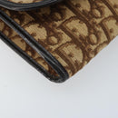Christian Dior Trotter Canvas Shoulder Bag Brown Auth bs33870-9