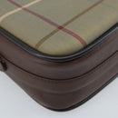 Burberrys Nova Check Shoulder Bag Canvas Brown Gold Auth bs33874-14