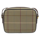 Burberrys Nova Check Shoulder Bag Canvas Brown Gold Auth bs33874-2