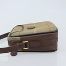 Burberrys Nova Check Shoulder Bag Canvas Brown Gold Auth bs33874-4