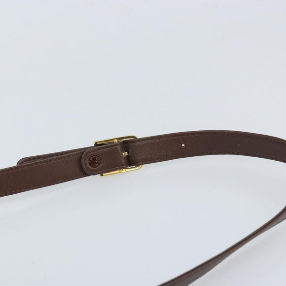 Burberrys Nova Check Shoulder Bag Canvas Brown Gold Auth bs33874
