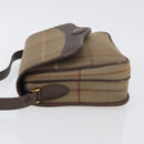 Burberry's Nova Check Schoudertas Canvas Bruin Goud Auth bs33876-5