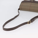 Burberry's Nova Check Schoudertas Canvas Bruin Goud Auth bs33876-7