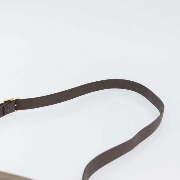 Burberry's Nova Check Schoudertas Canvas Bruin Goud Auth bs33876