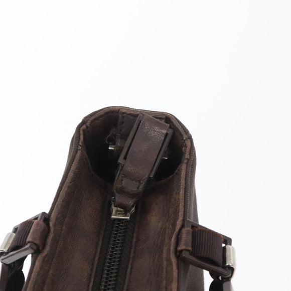 Salvatore Ferragamo Hand Bag Nylon Brown Auth bs33877