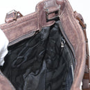 Salvatore Ferragamo Hand Bag Nylon Brown Auth bs33877-18