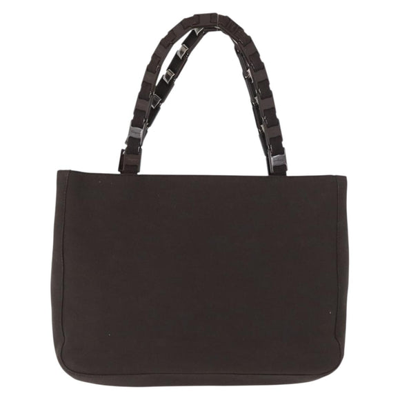 Salvatore Ferragamo Hand Bag Nylon Brown Auth bs33877