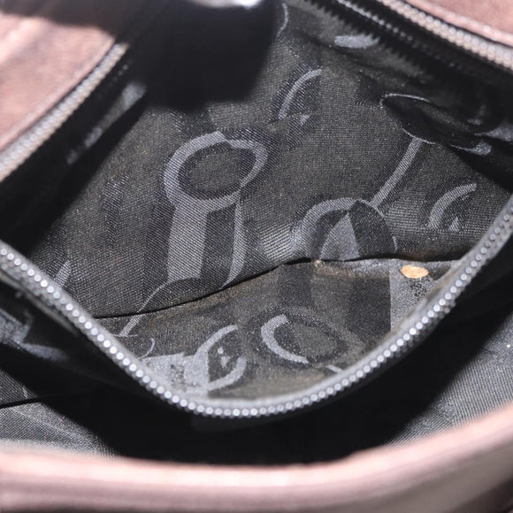 Salvatore Ferragamo Hand Bag Nylon Brown Auth bs33877