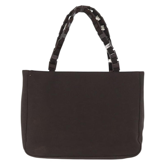 Salvatore Ferragamo Hand Bag Nylon Brown Auth bs33877