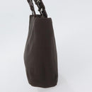 Salvatore Ferragamo Hand Bag Nylon Brown Auth bs33877-3
